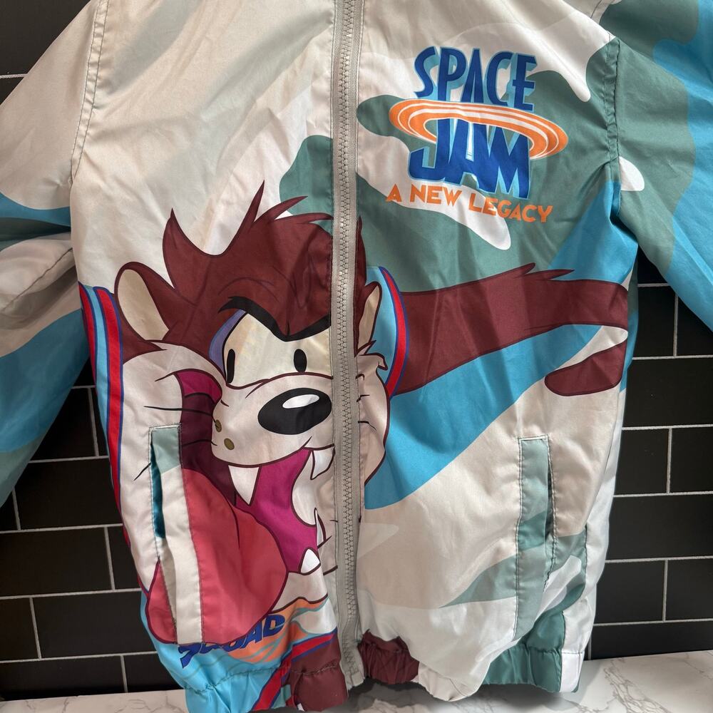 Members Only x Space Jam Kids Windbreaker 10/12 Bugs Bunny Taz